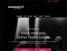 Tablet Screenshot of brainsparker.com